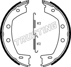 Trusting 092.312K - Kit ganasce, Freno stazionamento www.autoricambit.com