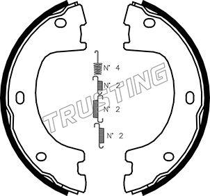 Trusting 052.136K - Kit ganasce, Freno stazionamento www.autoricambit.com