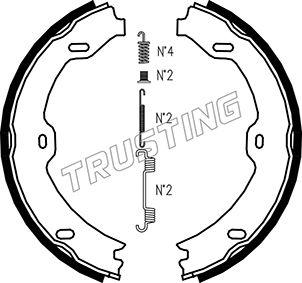 Trusting 052.130K - Kit ganasce, Freno stazionamento www.autoricambit.com