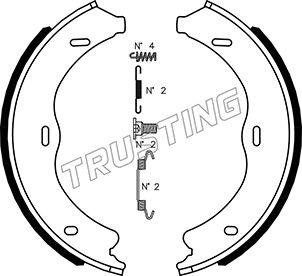 Trusting 052.138K - Kit ganasce, Freno stazionamento www.autoricambit.com