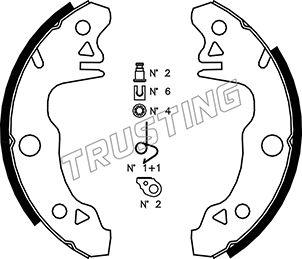 Trusting 088.205K - Kit freno, freni a tamburo www.autoricambit.com