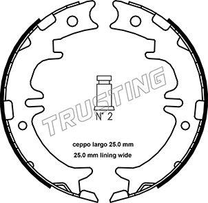 Trusting 115.311 - Kit ganasce, Freno stazionamento www.autoricambit.com