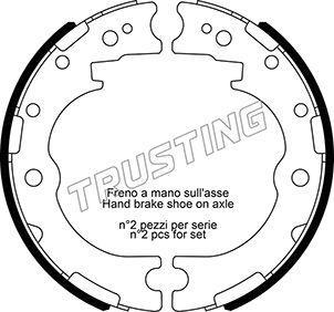 Trusting 115.332 - Kit ganasce, Freno stazionamento www.autoricambit.com