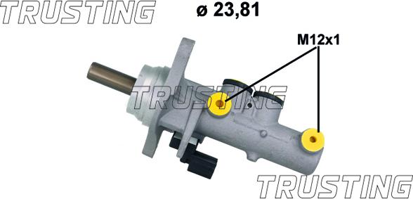 Trusting PF1213 - Cilindro maestro del freno www.autoricambit.com