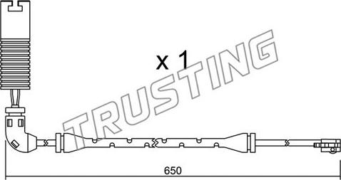 Trusting SU.147 - Contatto segnalazione, Usura past. freno/mat. d'attrito www.autoricambit.com