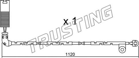 Trusting SU.156 - Contatto segnalazione, Usura past. freno/mat. d'attrito www.autoricambit.com