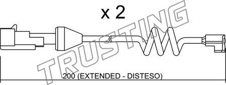 Trusting SU.165K - Contatto segnalazione, Usura past. freno/mat. d'attrito www.autoricambit.com