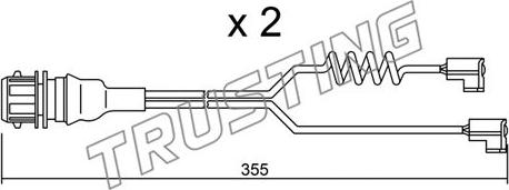 Trusting SU.181K - Contatto segnalazione, Usura past. freno/mat. d'attrito www.autoricambit.com