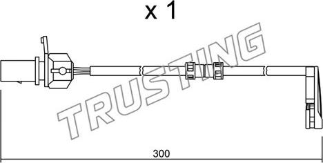 Trusting SU.292 - Contatto segnalazione, Usura past. freno/mat. d'attrito www.autoricambit.com