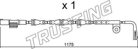 Trusting SU.253 - Contatto segnalazione, Usura past. freno/mat. d'attrito www.autoricambit.com