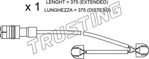 Trusting SU.267 - Contatto segnalazione, Usura past. freno/mat. d'attrito www.autoricambit.com