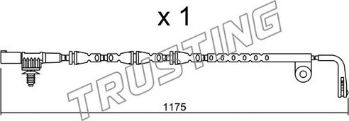 Trusting SU.228 - Contatto segnalazione, Usura past. freno/mat. d'attrito www.autoricambit.com