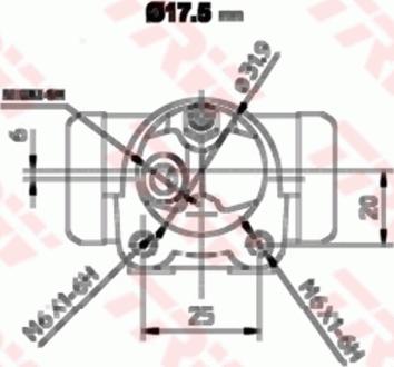 TRW BWC152 - Cilindretto freno www.autoricambit.com