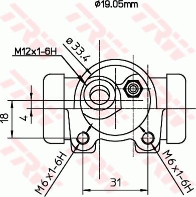 TRW BWD115 - Cilindretto freno www.autoricambit.com