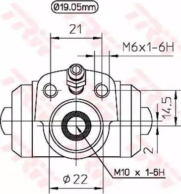 TRW BWD113 - Cilindretto freno www.autoricambit.com