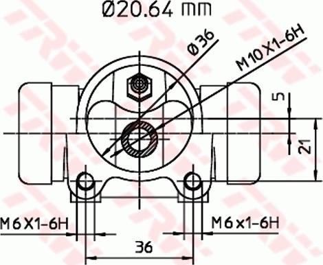 TRW BWF112 - Cilindretto freno www.autoricambit.com