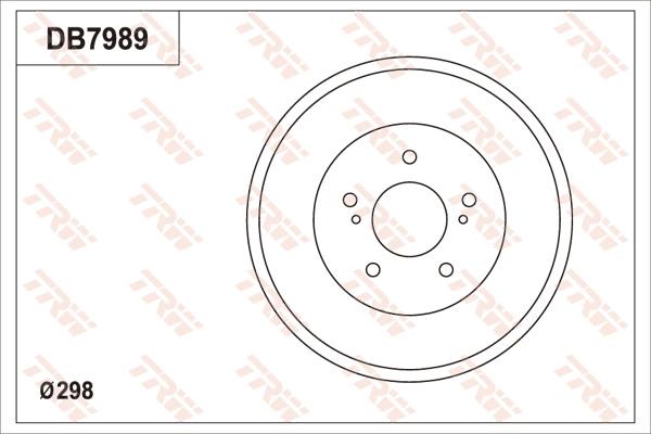 TRW DB7989 - Tamburo freno www.autoricambit.com