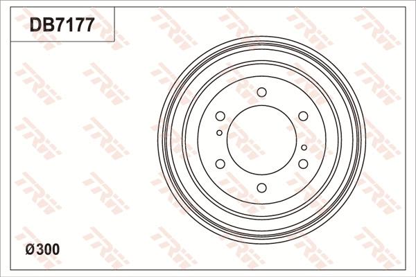 TRW DB7177 - Tamburo freno www.autoricambit.com