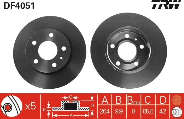 TRW DF4051 - Discofreno www.autoricambit.com