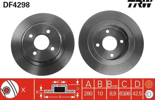 TRW DF4298 - Discofreno www.autoricambit.com