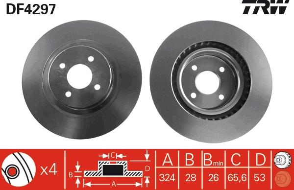 TRW DF4297 - Discofreno www.autoricambit.com