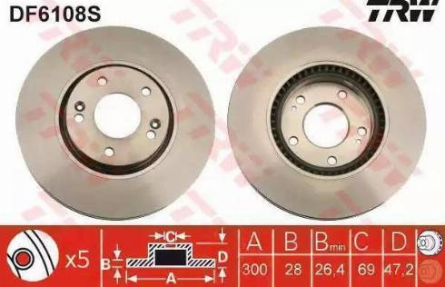 TRW DF7648 - Discofreno www.autoricambit.com