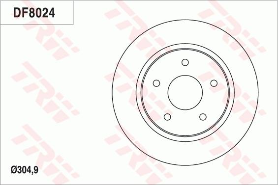 TRW DF8024 - Discofreno www.autoricambit.com