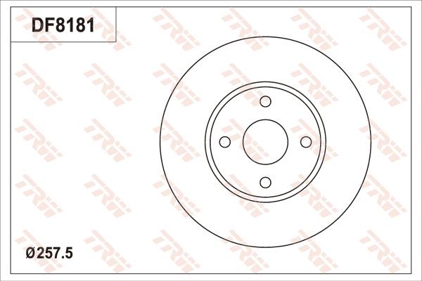 TRW DF8181 - Discofreno www.autoricambit.com