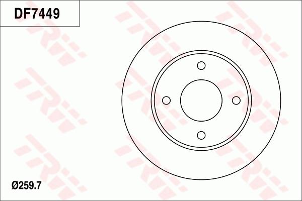 TRW DF7449 - Discofreno www.autoricambit.com