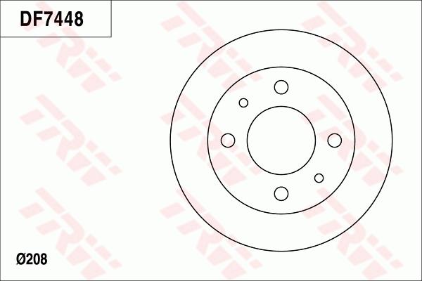 TRW DF7448S - Discofreno www.autoricambit.com