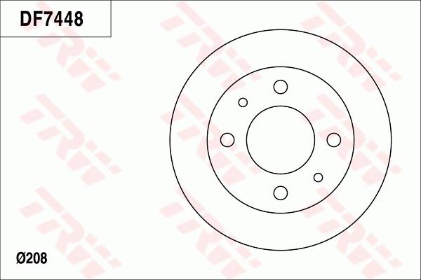 TRW DF7448 - Discofreno www.autoricambit.com