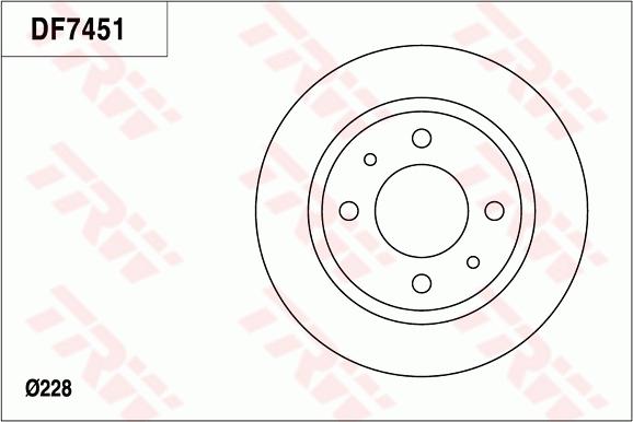 TRW DF7451S - Discofreno www.autoricambit.com