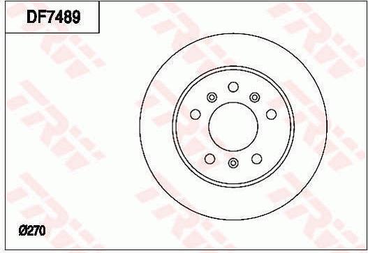 TRW DF7489 - Discofreno www.autoricambit.com