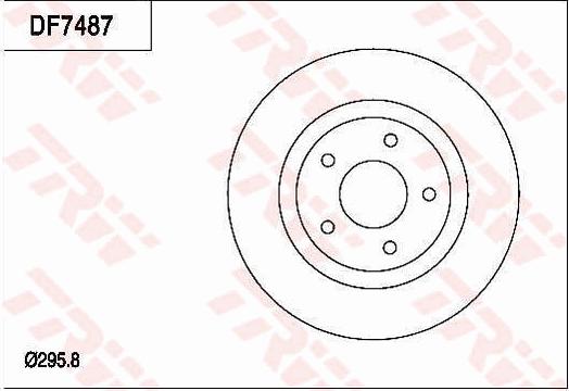 TRW DF7487 - Discofreno www.autoricambit.com