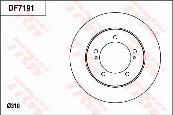 TRW DF7191 - Discofreno www.autoricambit.com