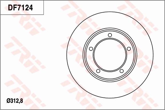 TRW DF7124 - Discofreno www.autoricambit.com