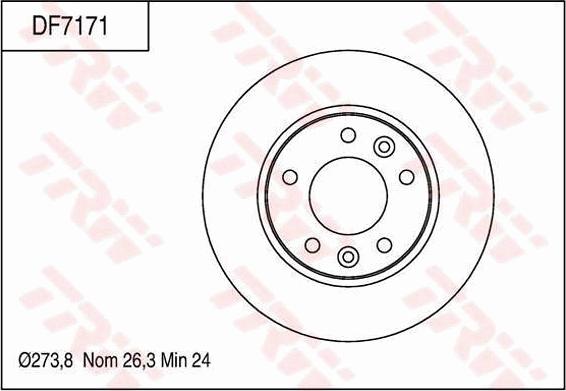 TRW DF7171 - Discofreno www.autoricambit.com