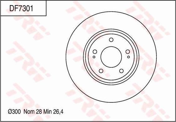 TRW DF7301 - Discofreno www.autoricambit.com