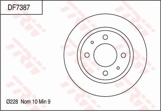 TRW DF7387 - Discofreno www.autoricambit.com