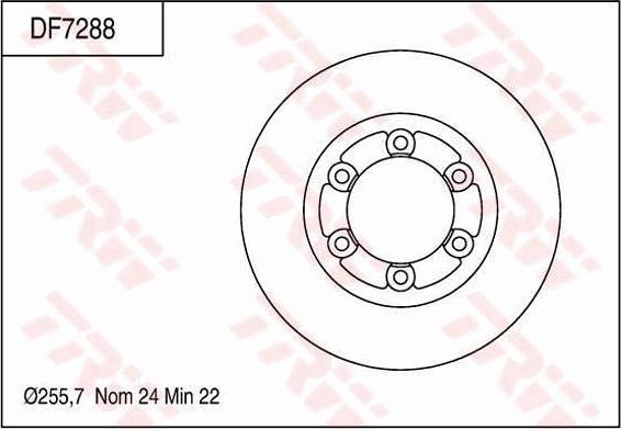 TRW DF7288 - Discofreno www.autoricambit.com