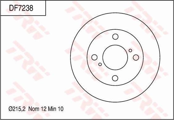 TRW DF7238 - Discofreno www.autoricambit.com