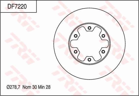 TRW DF7220 - Discofreno www.autoricambit.com