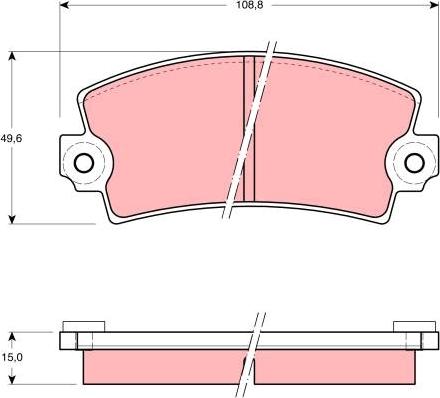 TRW GDB908 - Kit pastiglie freno, Freno a disco www.autoricambit.com