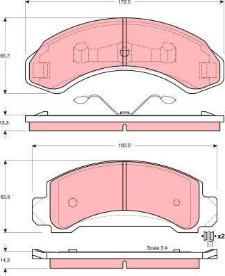 TRW GDB4004 - Kit pastiglie freno, Freno a disco www.autoricambit.com