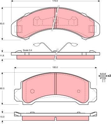 TRW GDB4021 - Kit pastiglie freno, Freno a disco www.autoricambit.com