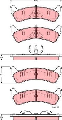 TRW GDB4123 - Kit pastiglie freno, Freno a disco www.autoricambit.com