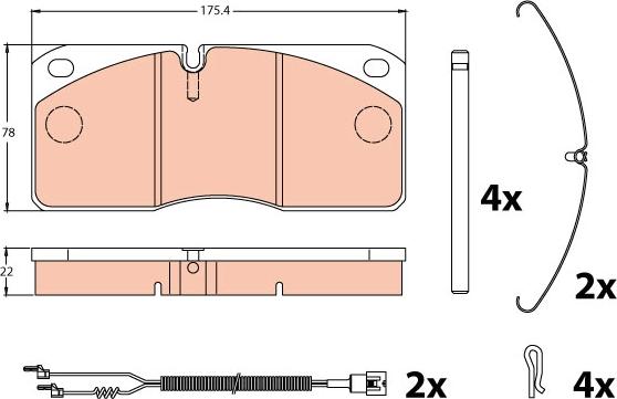 TRW GDB5005 - Kit pastiglie freno, Freno a disco www.autoricambit.com