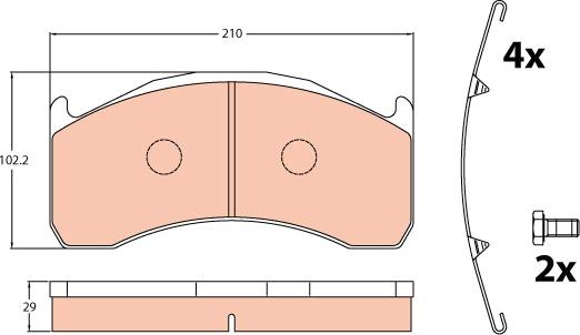 TRW GDB5089 - Kit pastiglie freno, Freno a disco www.autoricambit.com