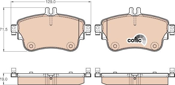 TRW GDB1933 - Kit pastiglie freno, Freno a disco www.autoricambit.com