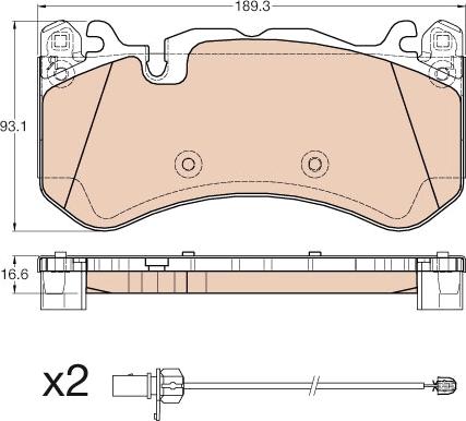 ATE 604864 - Kit pastiglie freno, Freno a disco www.autoricambit.com